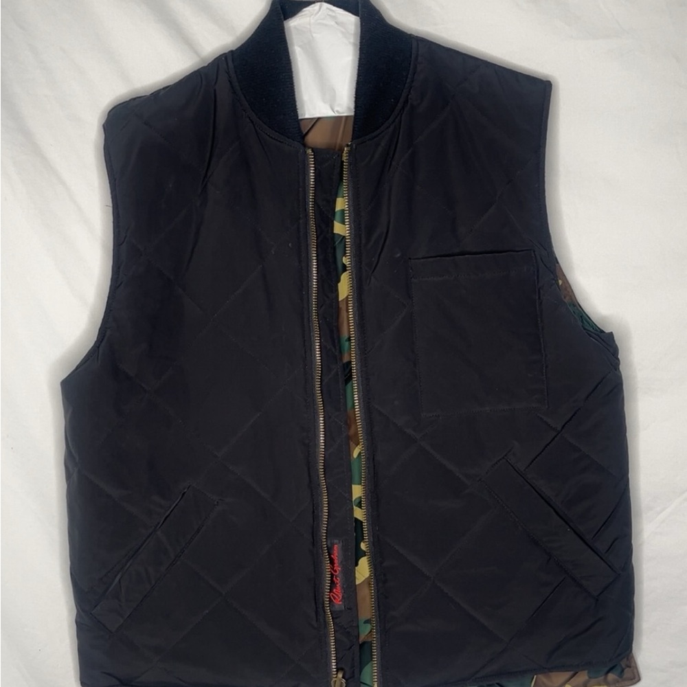 Peter Millar Black Quilted Vest